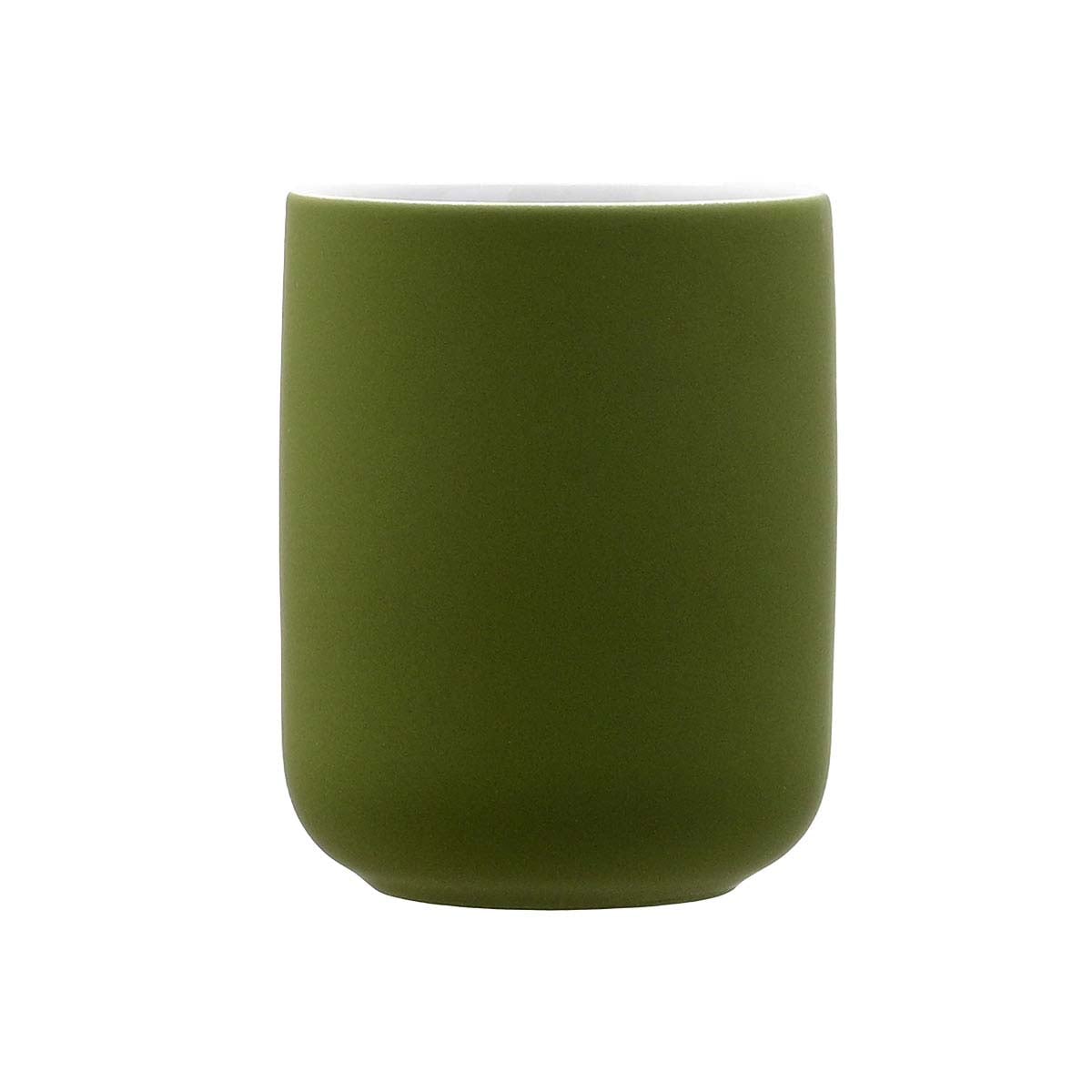 Ποτηροθήκη Μπάνιου (Φ7x10) Estia Bamboo Essentials Olive 02-14841