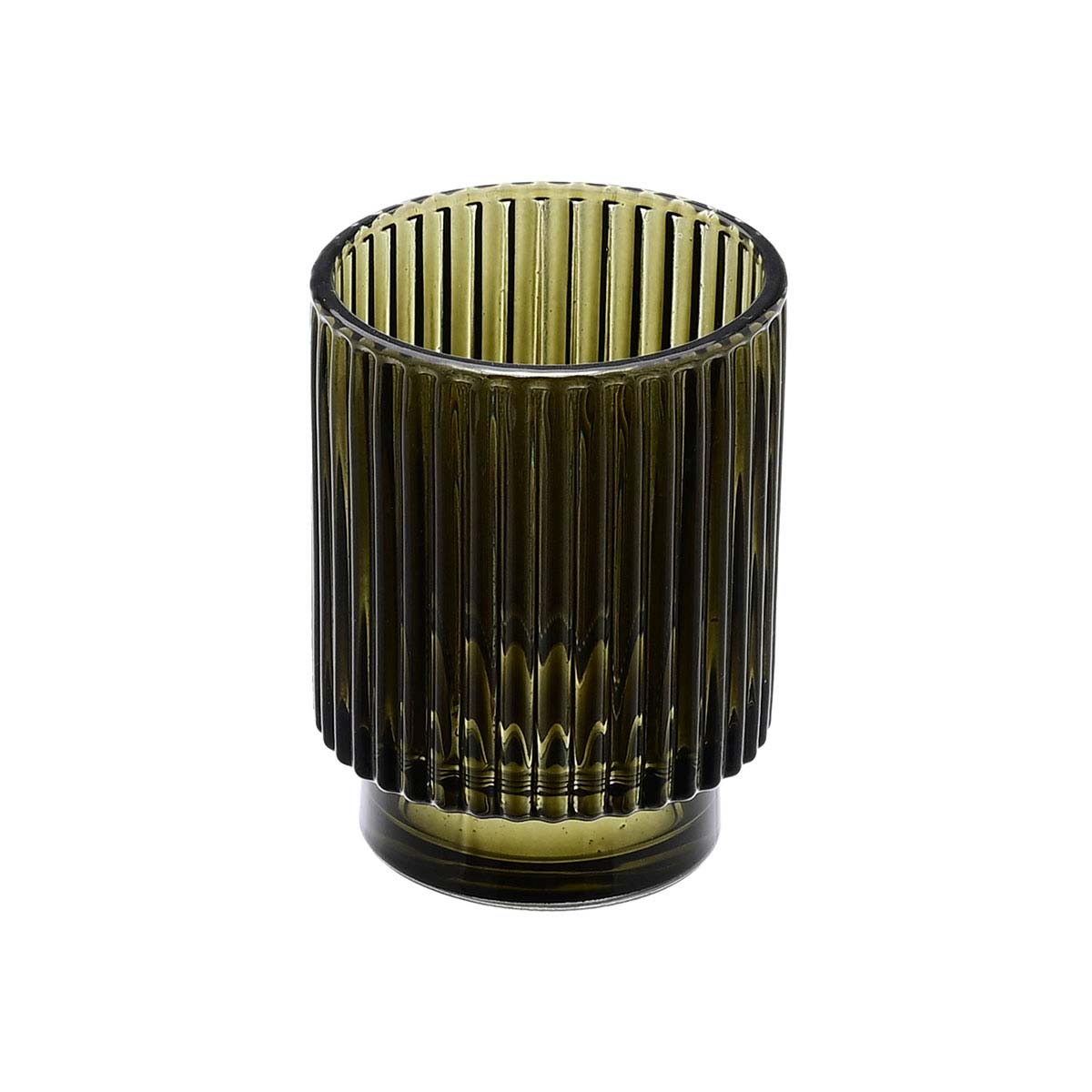 Ποτηροθήκη Μπάνιου (Φ7x10) Estia Bamboo Essentials Olive 02-14889