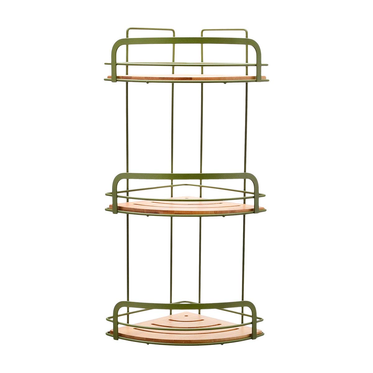 Γωνιακή Ραφιέρα Μπάνιου Τριπλή (19 5X19 5X49) Estia Bamboo Essentials Olive 02-14865 Οργάνωση & Αποθήκευση Ραφιέρες Εταζέρες Γωνιακές Spitishop