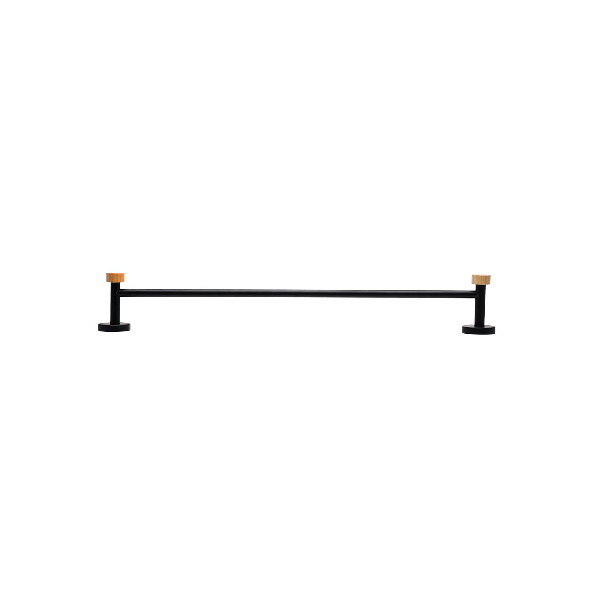 Κρεμάστρα Μπάνιου για Πετσέτες (65 4X9X5 2) Estia Bamboo Essentials Black 02-14803 Οργάνωση & Αποθήκευση Κρεμάστρες Γαντζάκια - Κρεμαστράκια Τοίχου 
