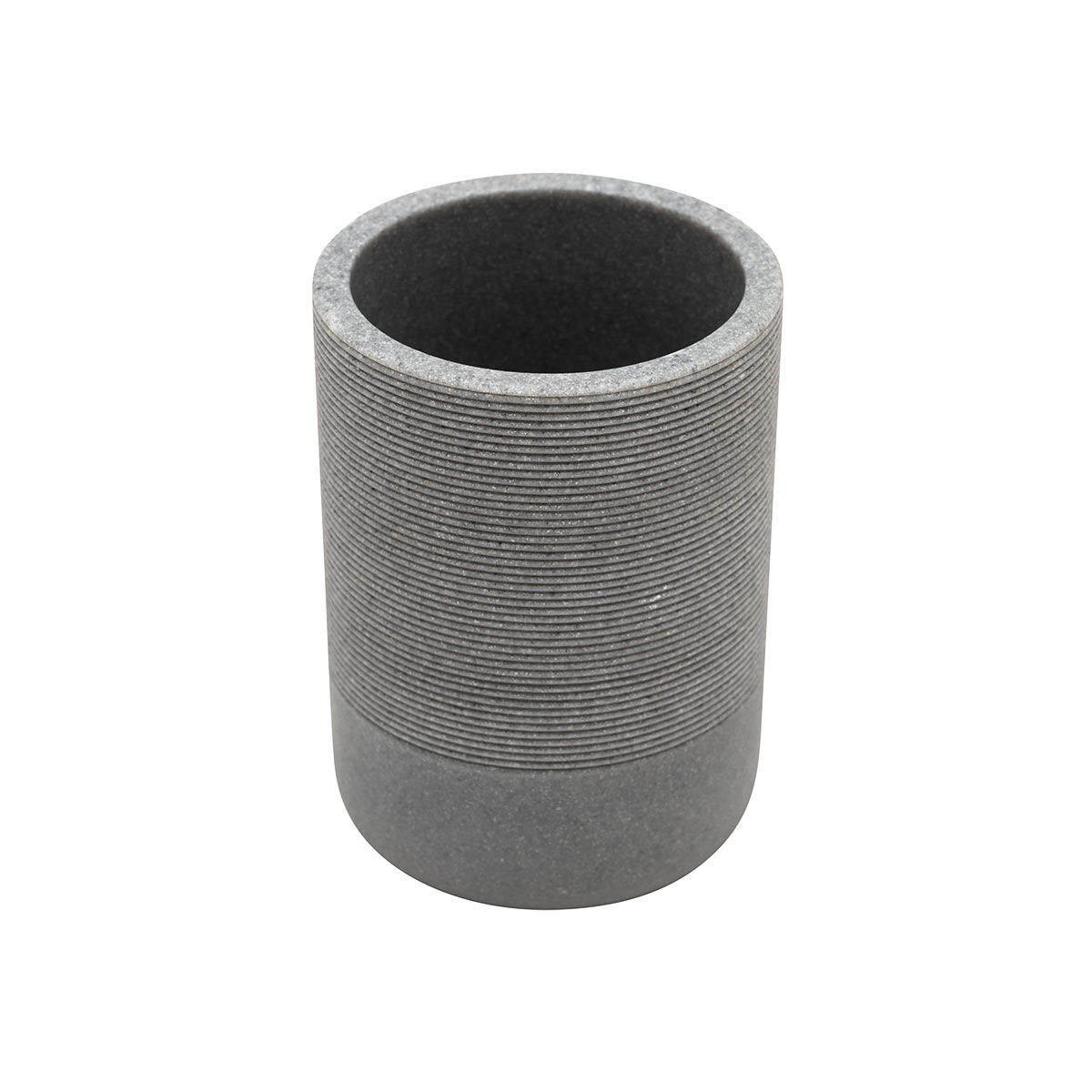 Ποτηροθήκη Μπάνιου (Φ7x10) Estia Stone Grey 02-13387