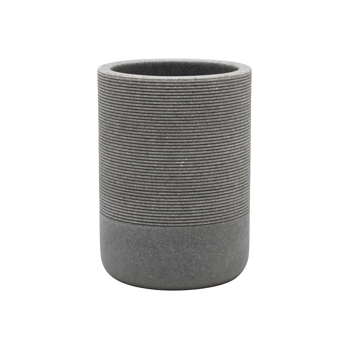 Ποτηροθήκη Μπάνιου (Φ7x10) Estia Stone Grey 02-13387