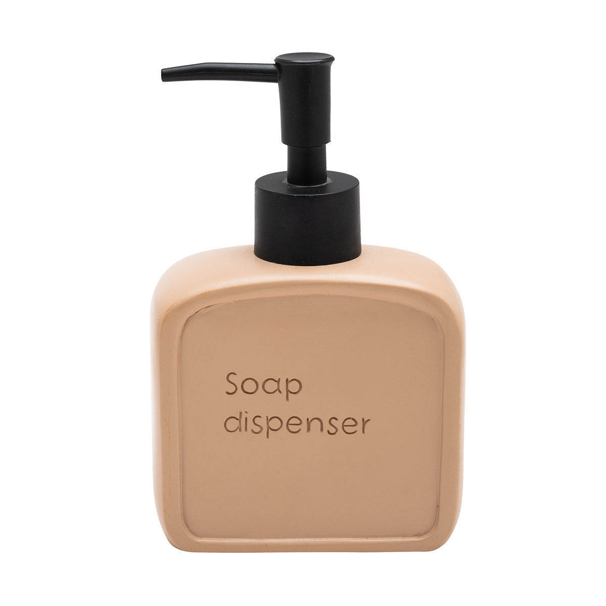 Dispenser Μπάνιου 210ml (9.5x4.6x15) Estia Text Beige 02-13417