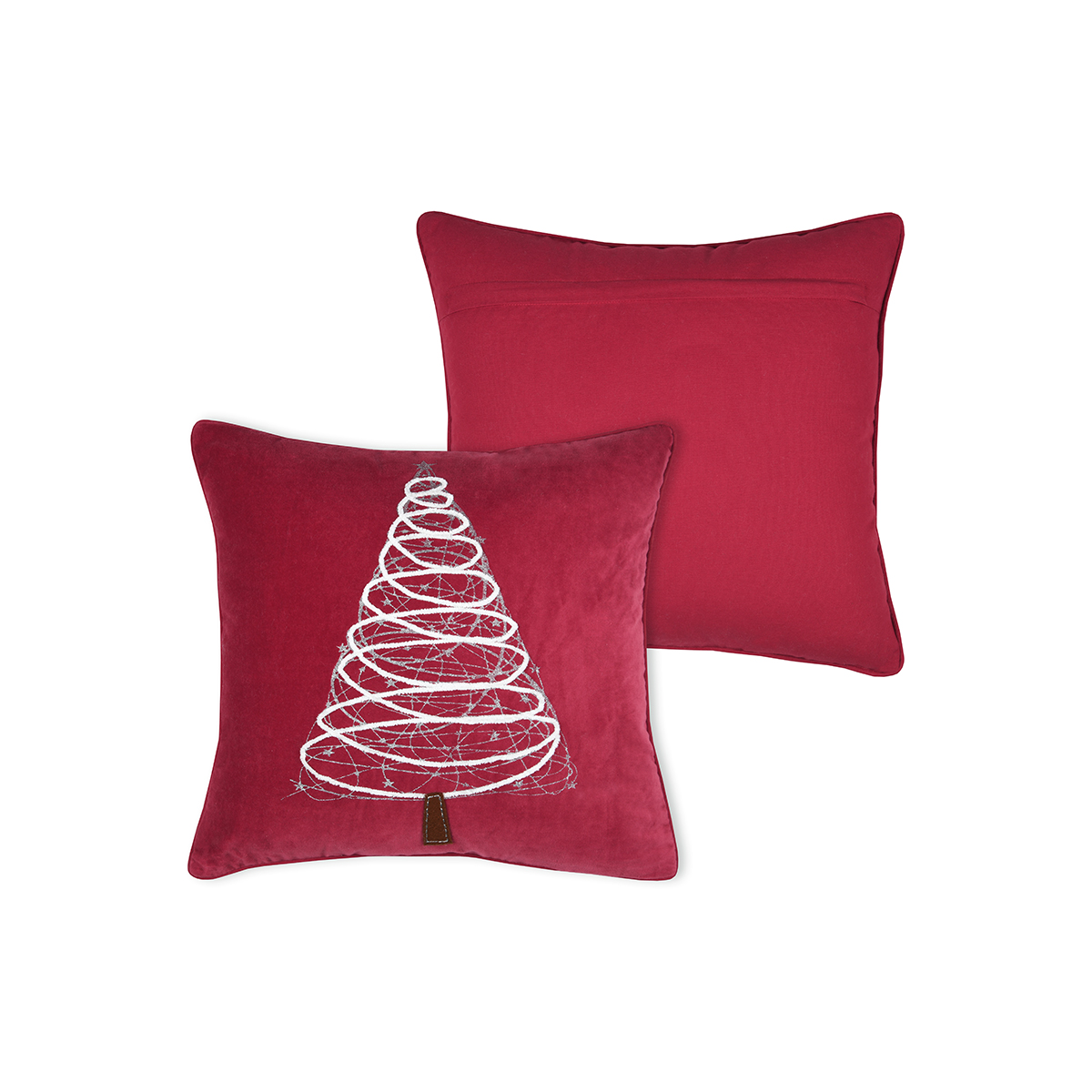 Χριστουγεννιάτικο Μαξιλάρι (45X45) S-F Decor Red C1C764003 Χριστουγεννιάτικα Spitishop Λευκά Είδη Spitishop