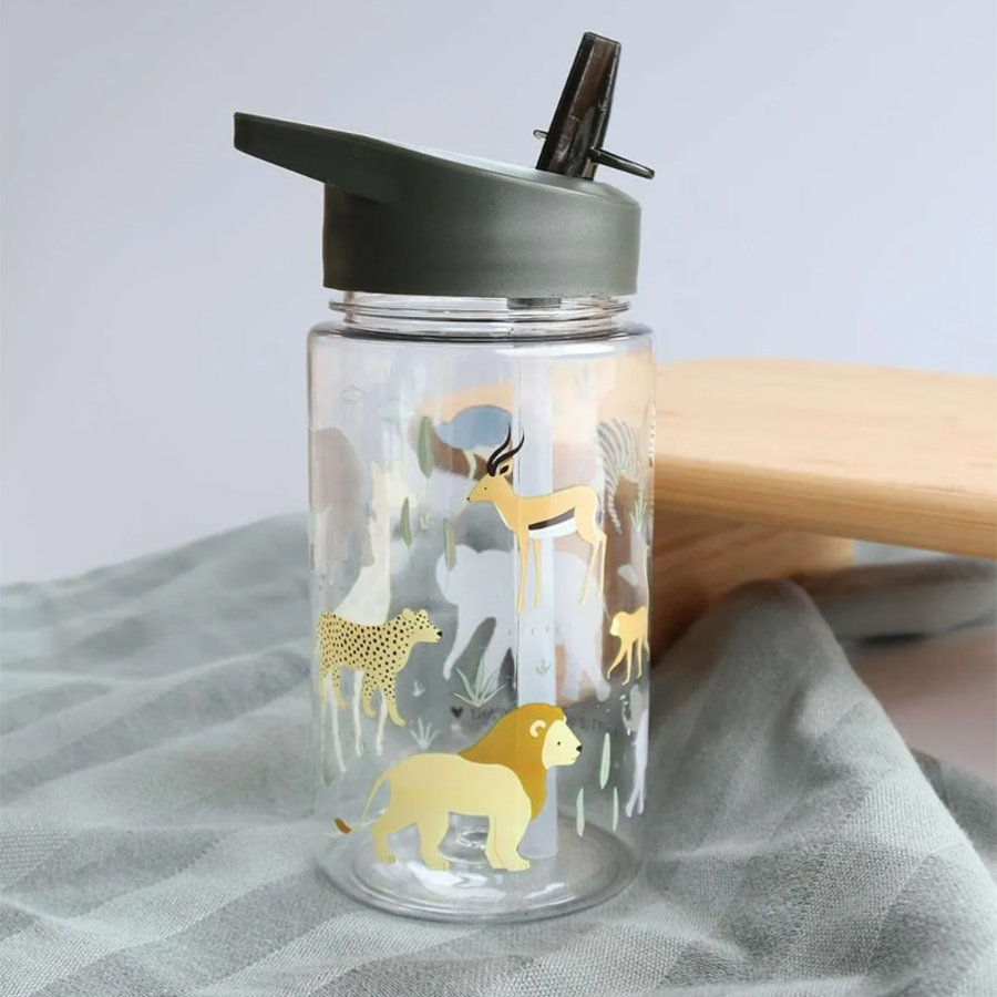 Παγούρι 450ml Με Καλαμάκι Α Little Lovely Company Savannah DBSAGR48