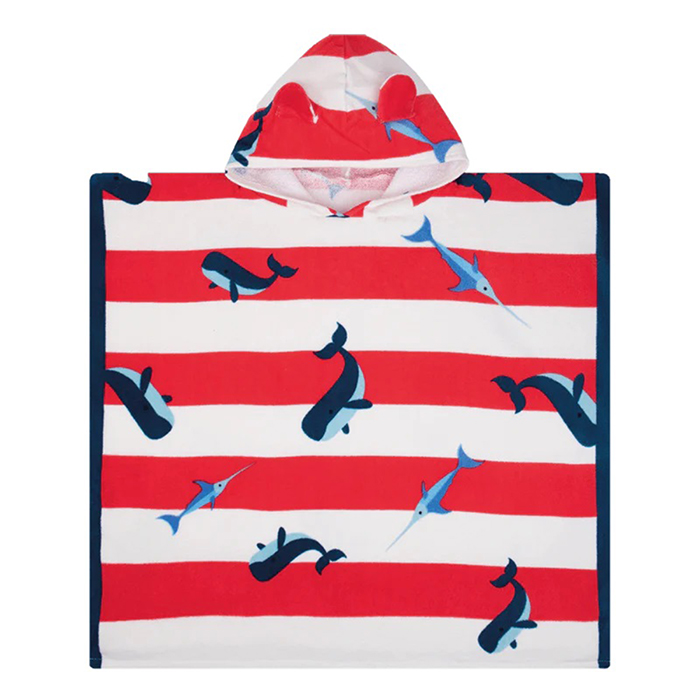 Παιδικό Πόντσο Swim Essentials Whale Red Άμεσα Διαθέσιμα Παιδικά Είδη Spitishop