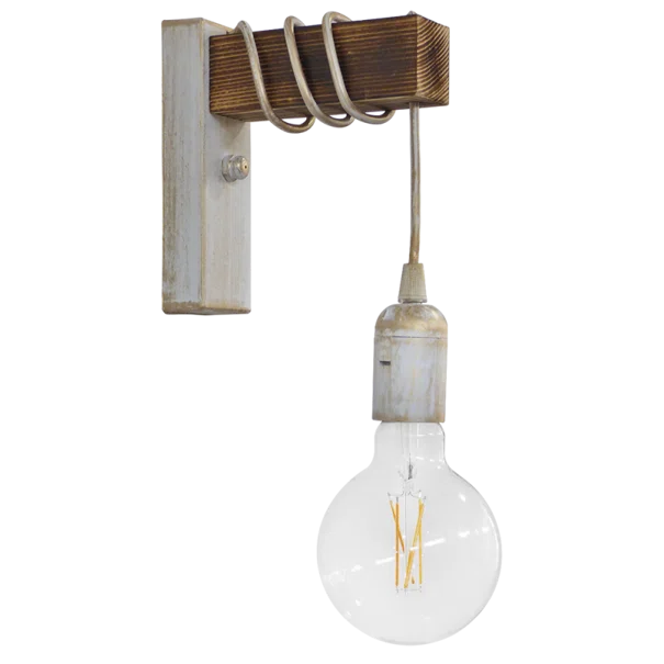 Απλίκα Τοίχου Heronia Square 31-1230 White/Bronze