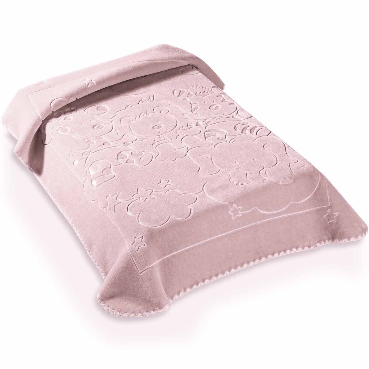 Κουβέρτα Βελουτέ Αγκαλιάς (80x110) Belpla 520 Rosa