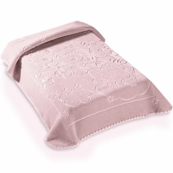 Κουβέρτα Βελουτέ Αγκαλιάς (80x110) Belpla 520 Rosa