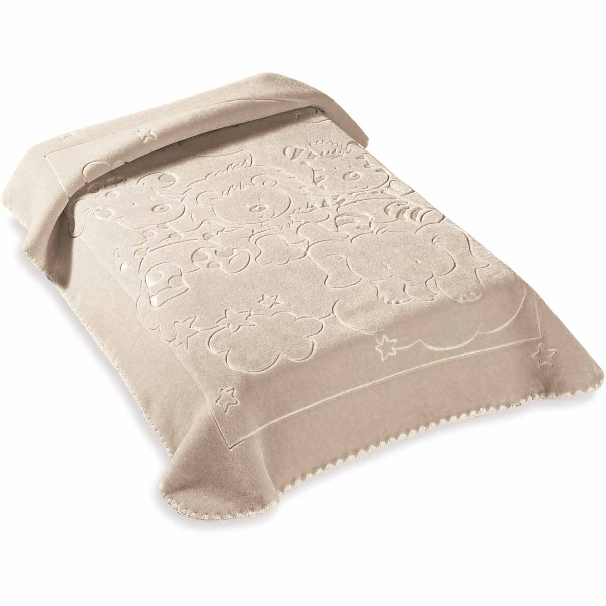Κουβέρτα Βελουτέ Αγκαλιάς (80x110) Belpla 520 Beige