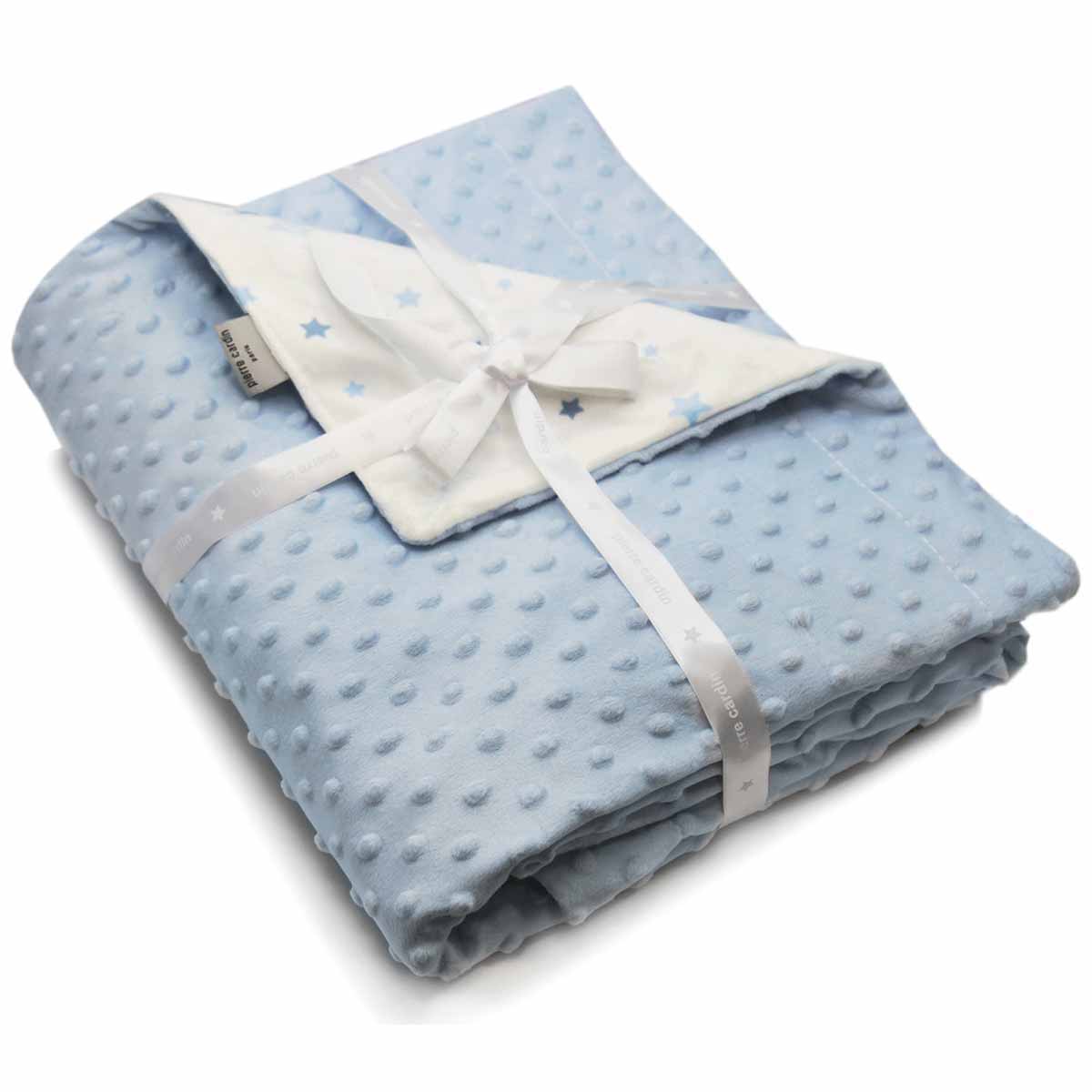 Κουβέρτα Βελουτέ Κούνιας (110x140) Pierre Cardin Toppy Blue