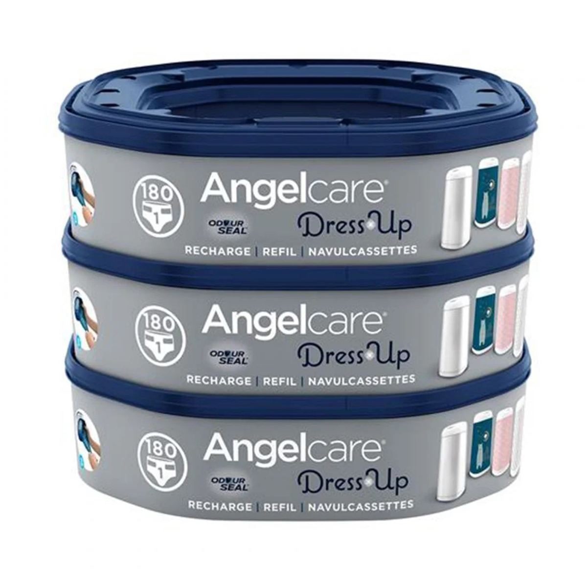Ανταλλακτικές Σακούλες 3 Πακέτα για Κάδο Angelcare Dress Up Octagones Br77373 Βρεφικά Φροντίδα & Περιποίηση Μωρού Spitishop