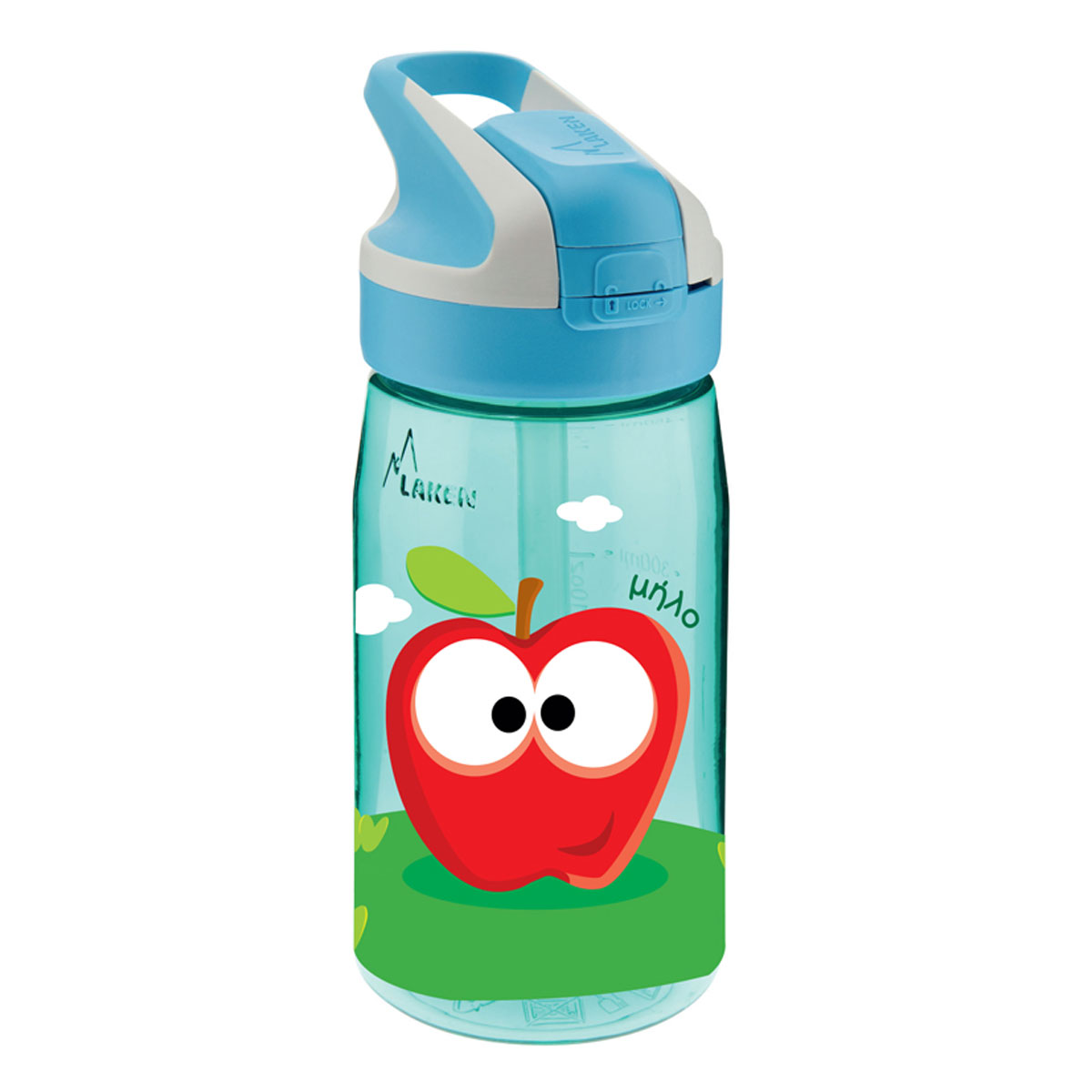 Παγούρι 450ml Με Καλαμάκι Laken Κεράσι/Μήλο