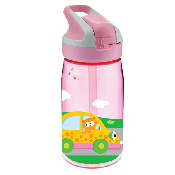 Παγούρι 450ml Με Καλαμάκι Laken Αμαξάκια