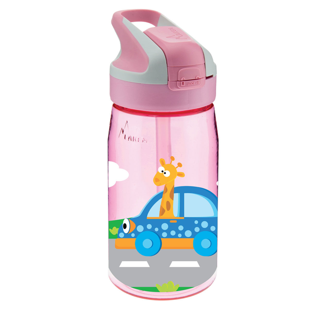 Παγούρι 450ml Με Καλαμάκι Laken Αμαξάκια