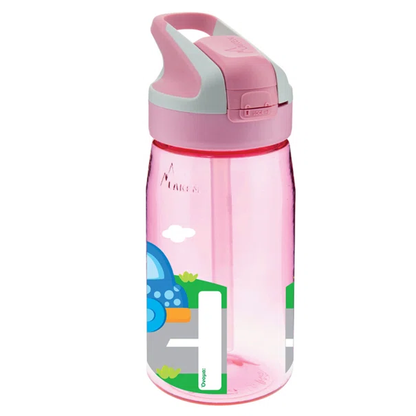 Παγούρι 450ml Με Καλαμάκι Laken Αμαξάκια