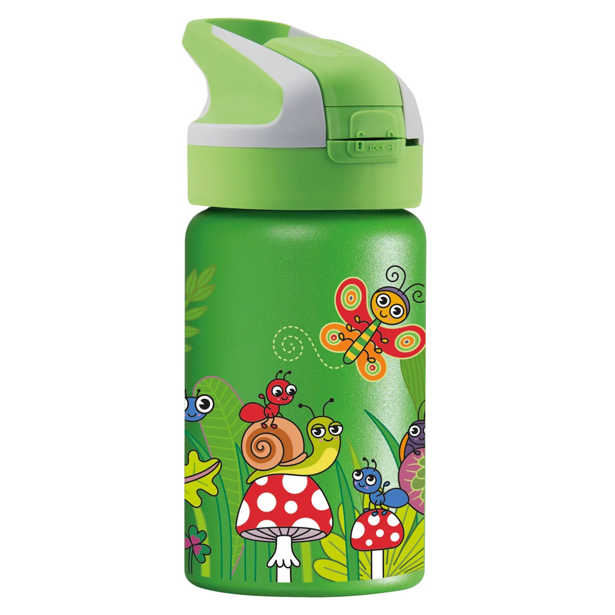 Παγούρι - Θερμός 350ml Με Καλαμάκι Laken Bugs