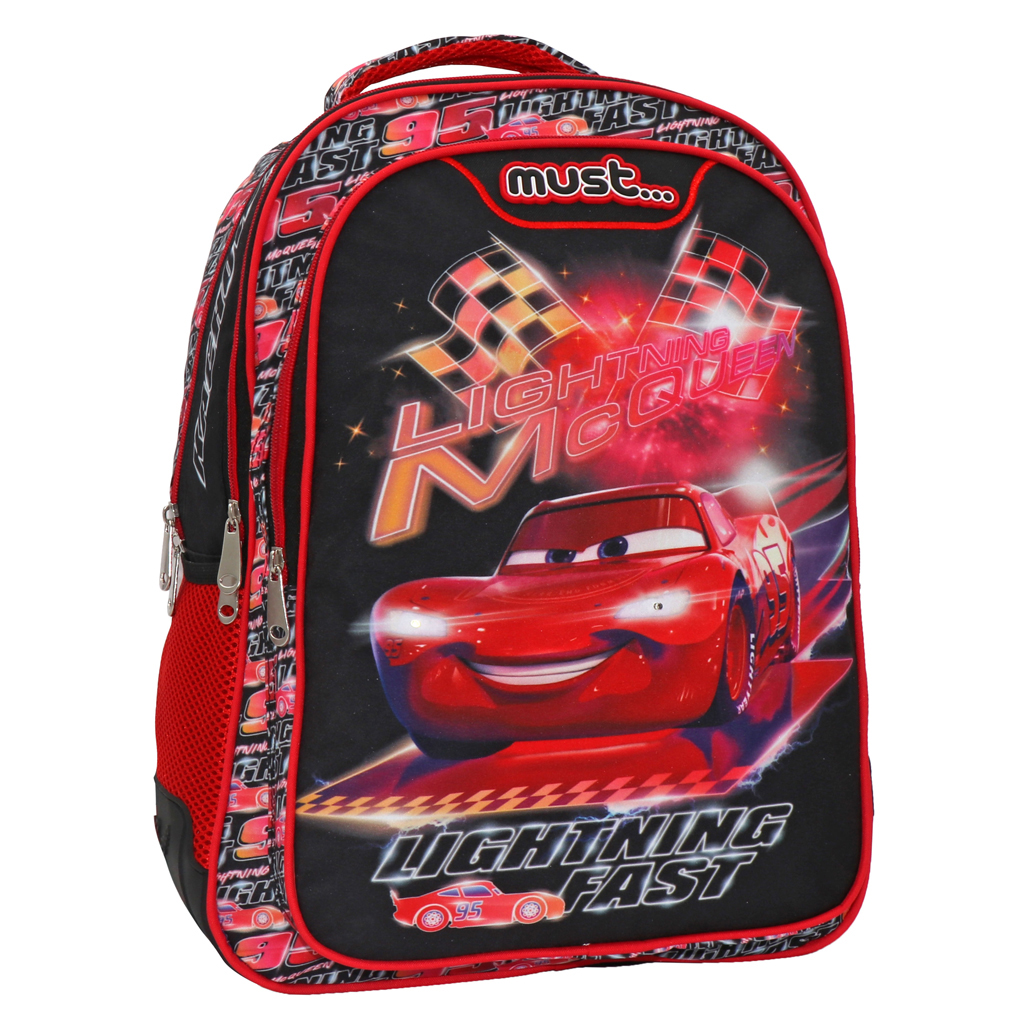 Σχολική Τσάντα Δημοτικού (33x16x45) Must Cars Lighting Fast 563363