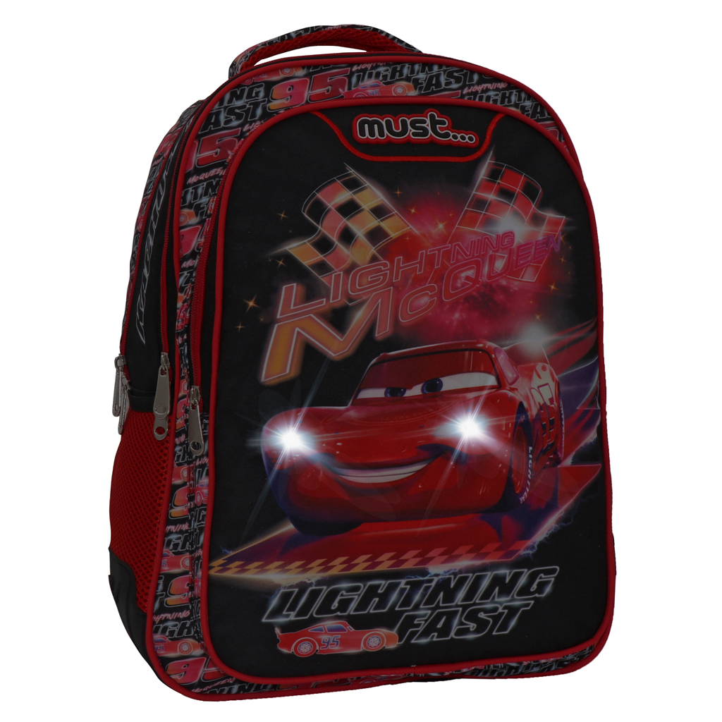 Σχολική Τσάντα Δημοτικού (33X16X45) Must Cars Lighting Fast 563363 Παιδικά Σχολείο Σχολικές Τσάντες Spitishop