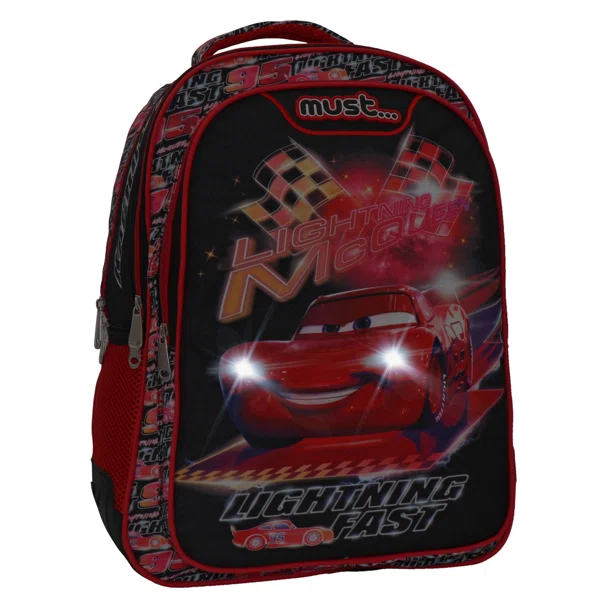 Σχολική Τσάντα Δημοτικού (33x16x45) Must Cars Lighting Fast 563363