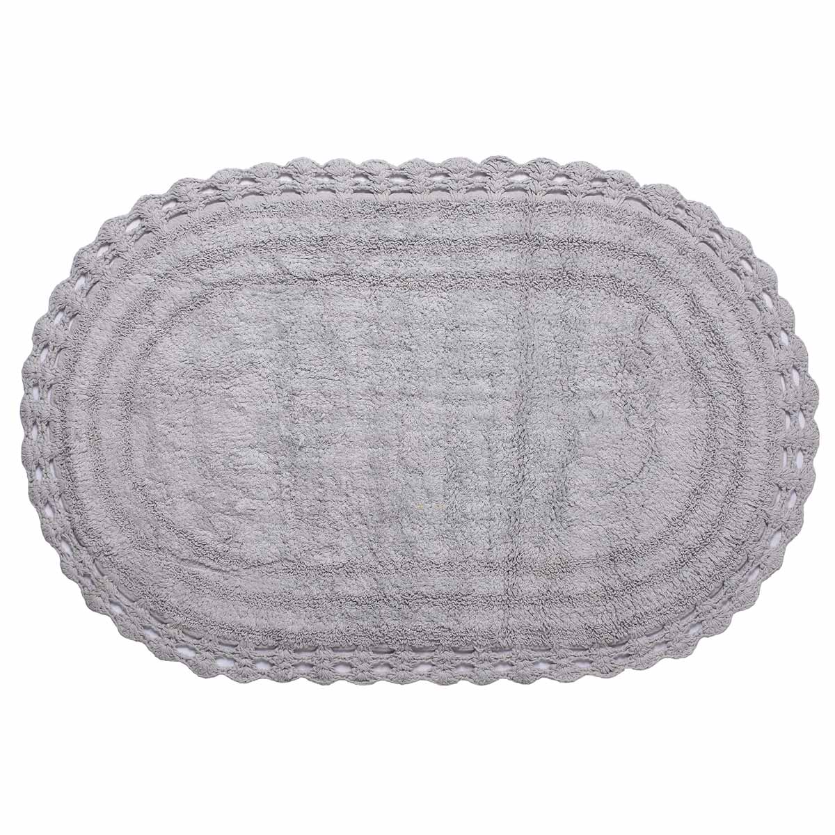 Οβάλ Χαλί Διαδρόμου (70x140) Silk Fashion Γκρι