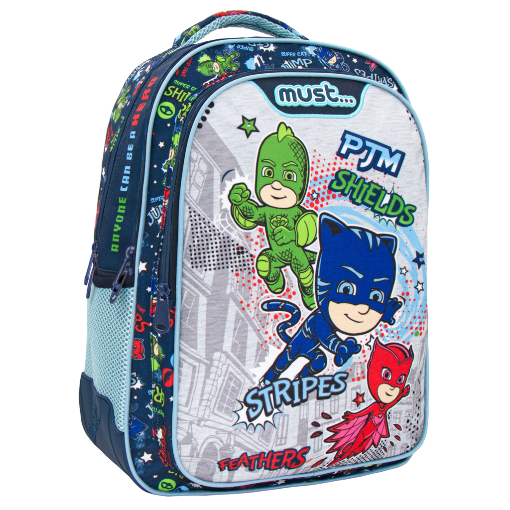 Σχολική Τσάντα Δημοτικού (33x16x45) Must PJ Masks Anyone Can Be Hero 484271