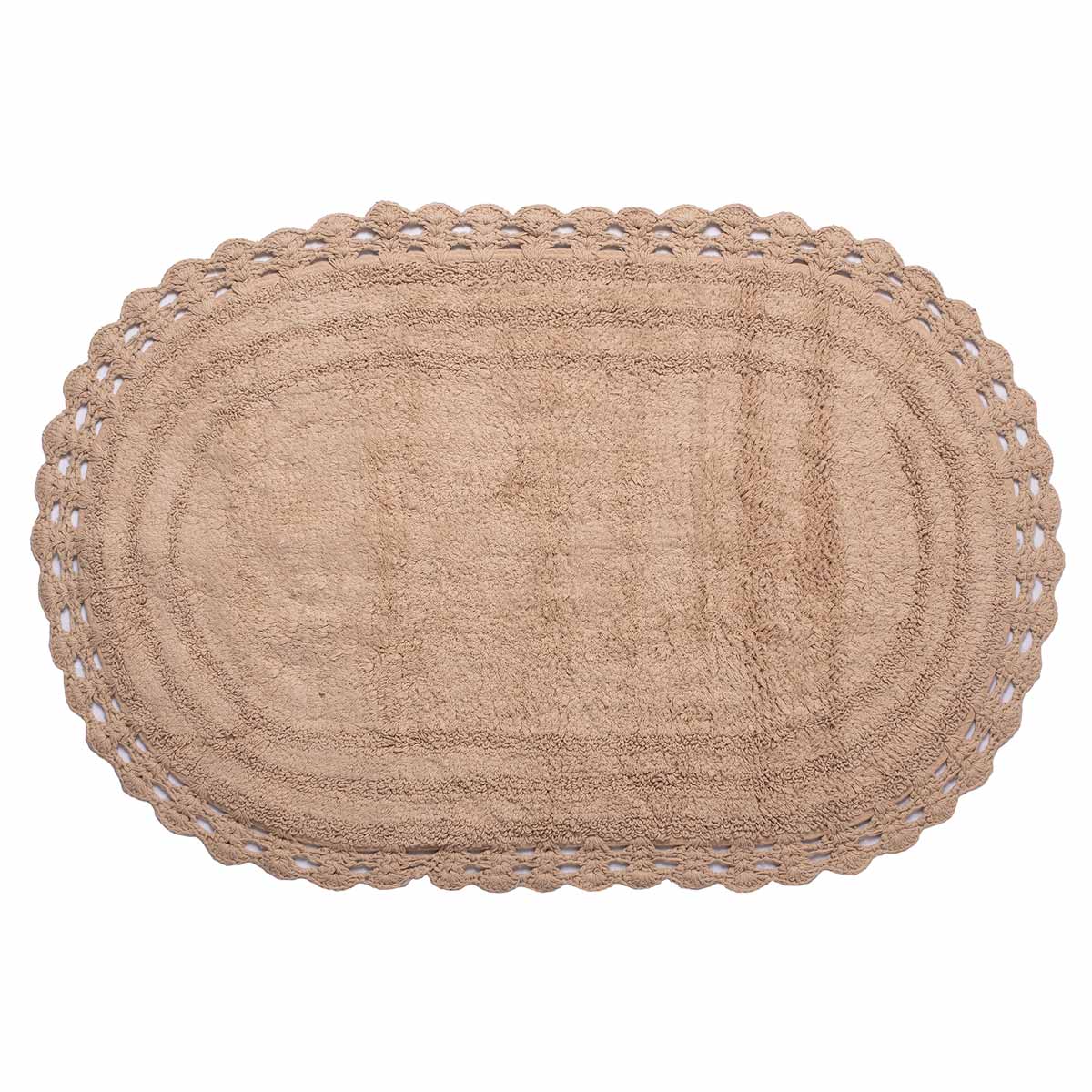 Οβάλ Χαλί Διαδρόμου (70x140) Silk Fashion Μπεζ
