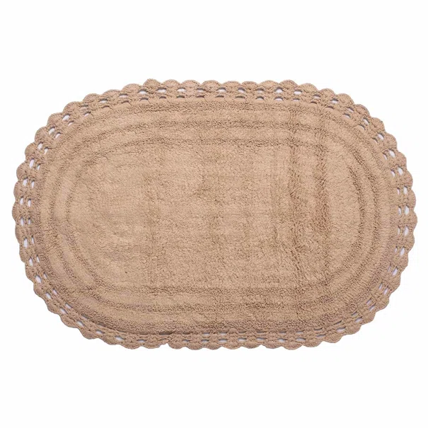 Οβάλ Χαλί Διαδρόμου (70x140) Silk Fashion Μπεζ