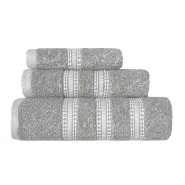 Πετσέτες Μπάνιου (Σετ 3τμχ) Nef-Nef Homeware Promise Grey 480gsm