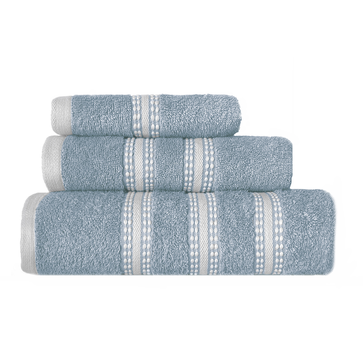 Πετσέτες Μπάνιου (Σετ 3τμχ) Nef-Nef Homeware Promise Dusty Aqua 480gsm