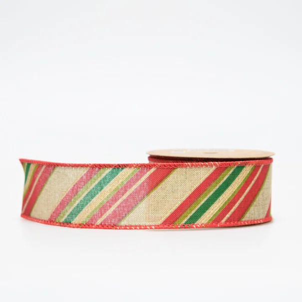 Χριστουγεννιάτικη Κορδέλα (270x4) K-M Diagonial Stripes XX1500040