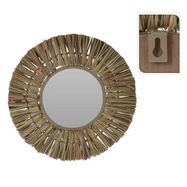 Διακοσμητικός Καθρέφτης Τοίχου (Φ30) K-M Natural HZ1954320