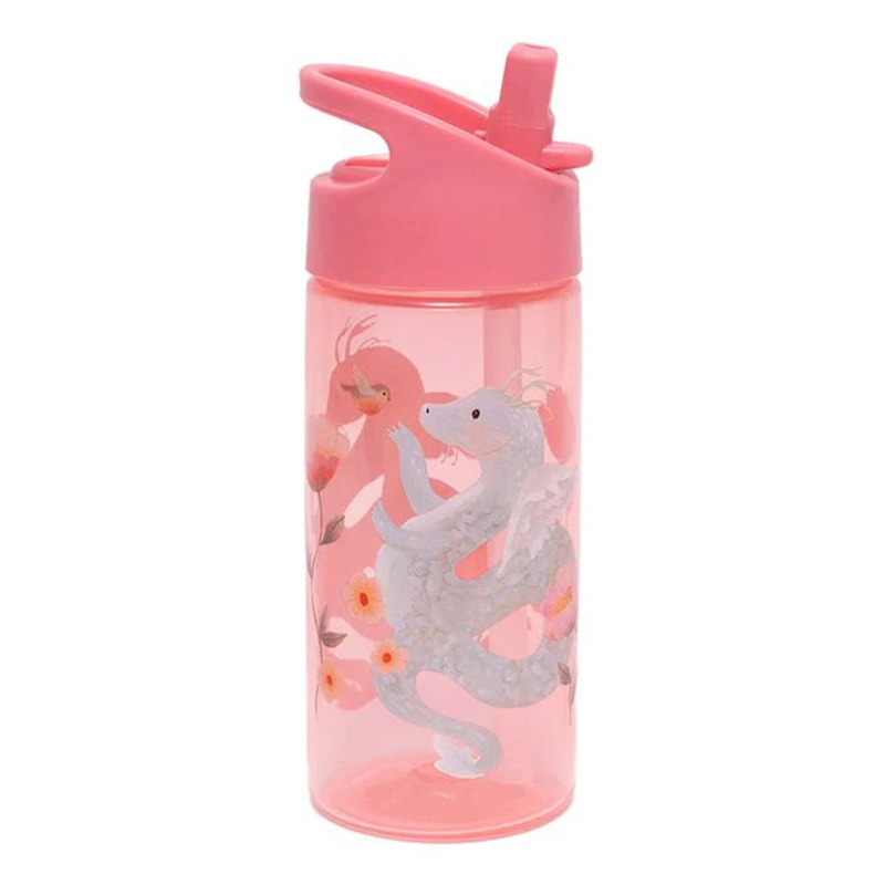 Παγούρι 380ml Με Καλαμάκι Petit Monkey Fairytale Dragon Peony