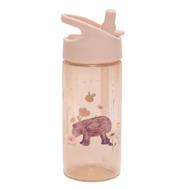 Παγούρι 380ml Με Καλαμάκι Petit Monkey White Stars