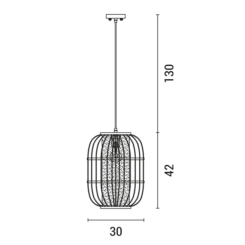 Φωτιστικό Οροφής Μονόφωτο Eurolamp 144-31005 Φωτιστικά Κρεμαστά Spitishop
