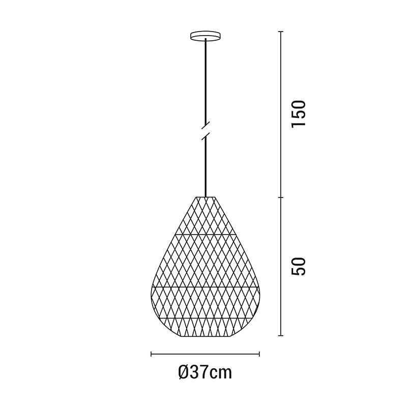 Φωτιστικό Οροφής Μονόφωτο Eurolamp 144-33020 Φωτιστικά Κρεμαστά Spitishop