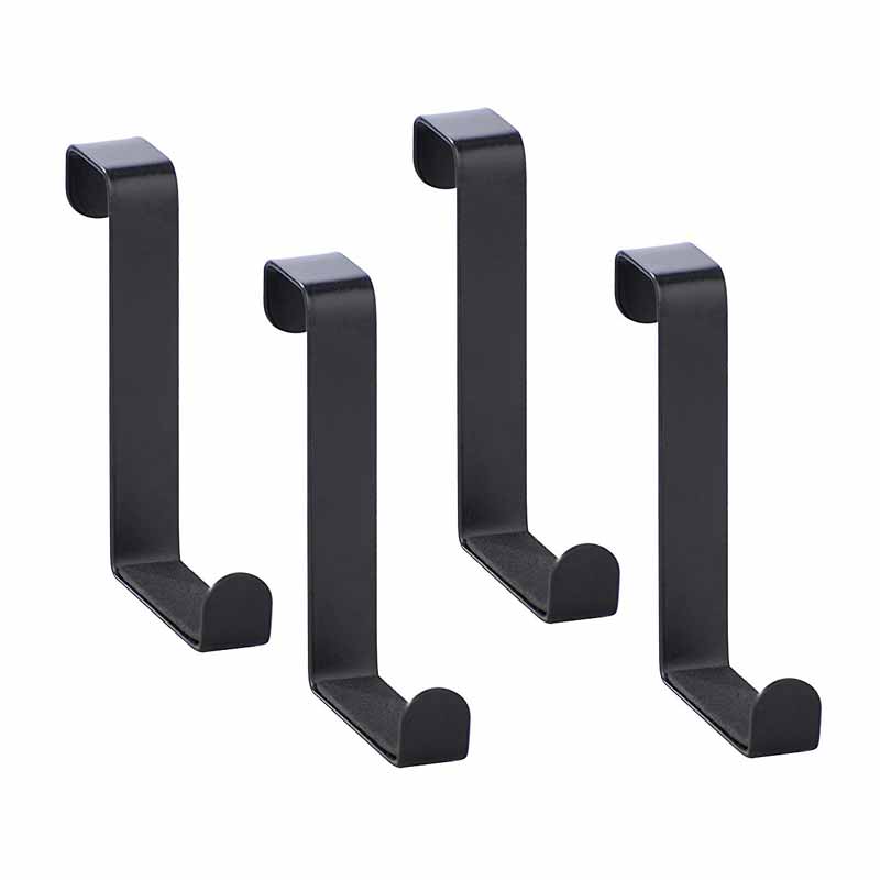 Κρεμαστράκια Πόρτας (Σετ 4τμχ) Wenko Black Matte 23175100