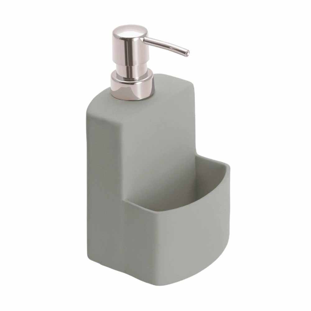 Δοχείο Υγρού Πιάτων + Θήκη Για Σφουγγάρι Wenko Festival Grey 3620116100