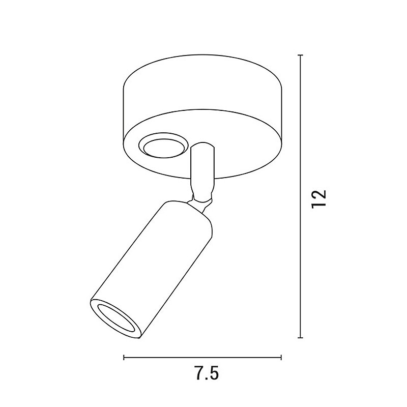 Σποτ Led Eurolamp Ariston1 145-25210 Φωτιστικά Οροφής - Τοίχου Spitishop