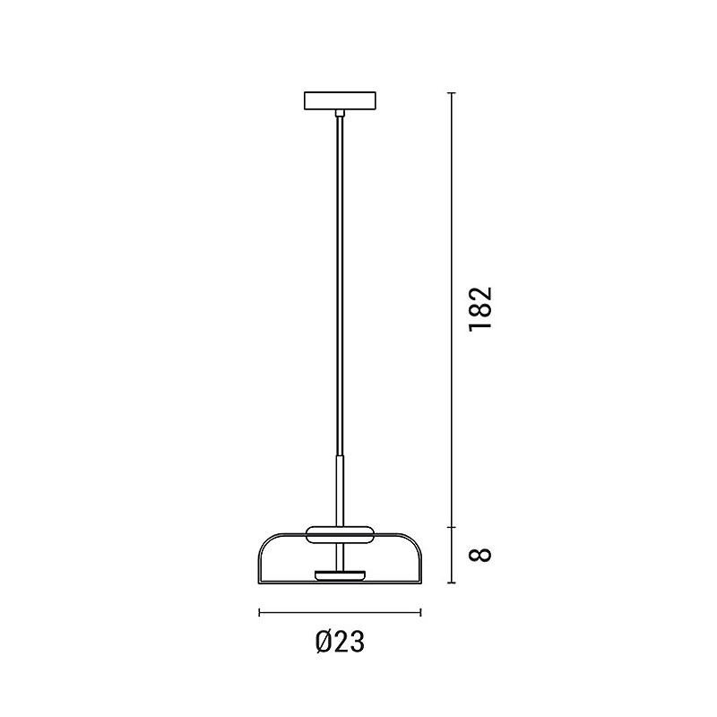 Φωτιστικό Οροφής Μονόφωτο Led Eurolamp 144-15040 Φωτιστικά Κρεμαστά Spitishop