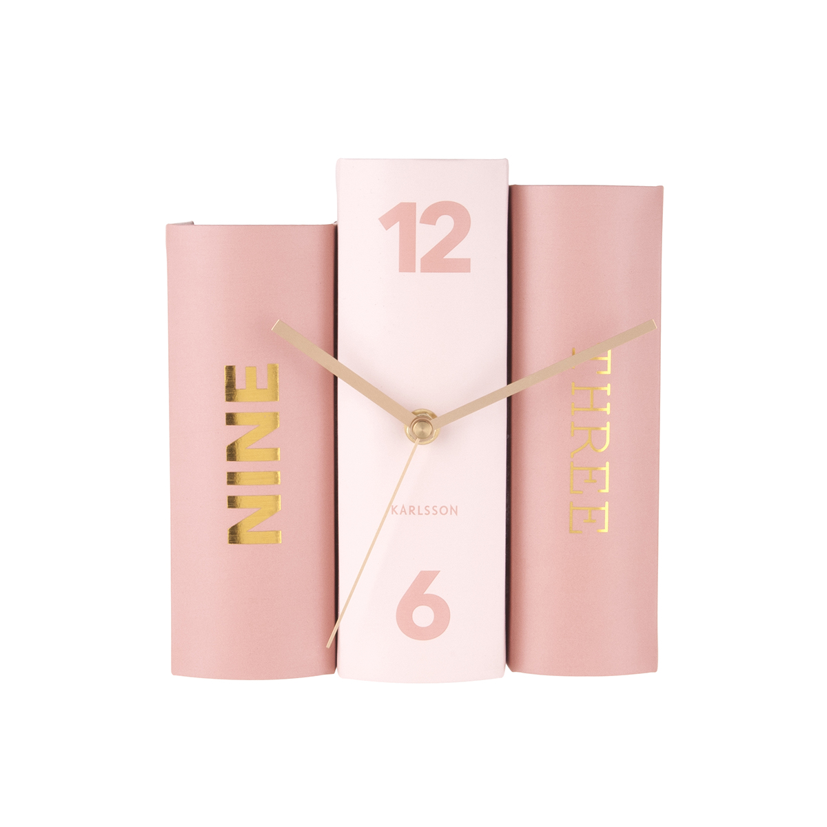 Ρολόι Επιτραπέζιο (20x15) Karlsson Table Clock Book Pink