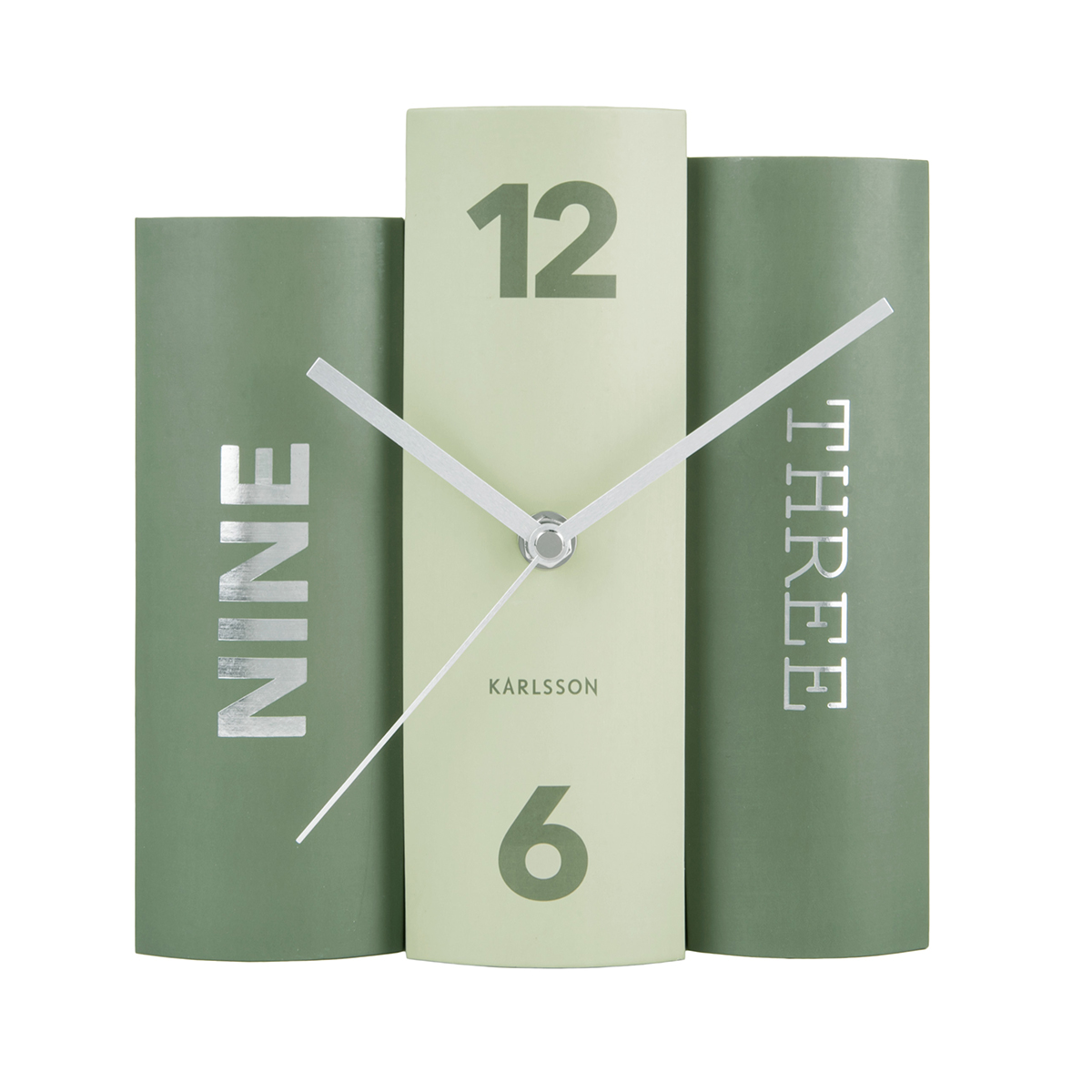 Ρολόι Επιτραπέζιο (20x15) Karlsson Table Clock Book Green