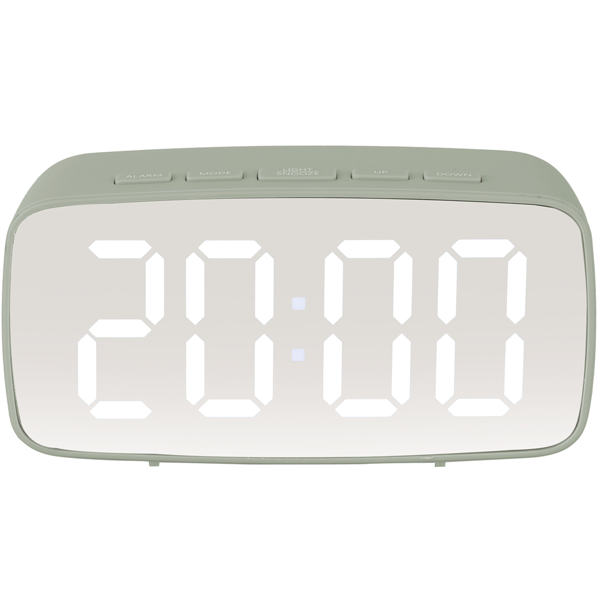 Ρολόι Επιτραπέζιο (12x4x6) - Ξυπνητήρι Karlsson Mirror Led Oval Jungle Green