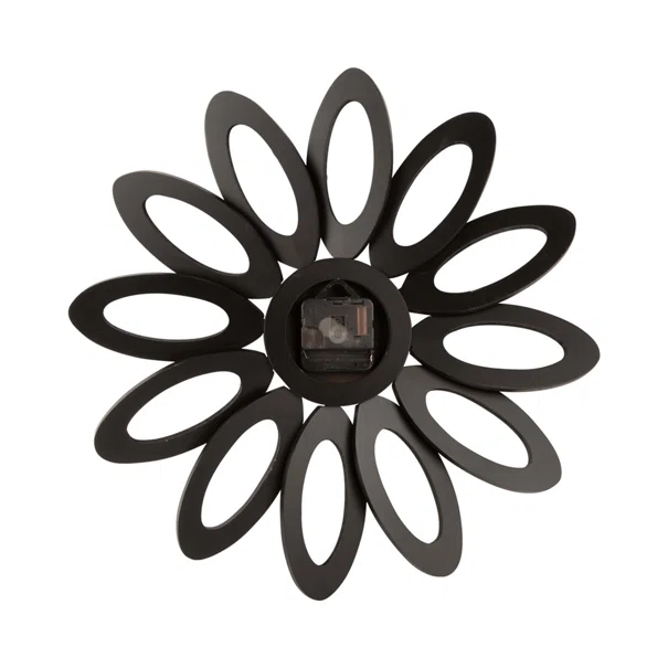 Ρολόι Τοίχου (Φ40) Karlsson Fiore Veneer Black