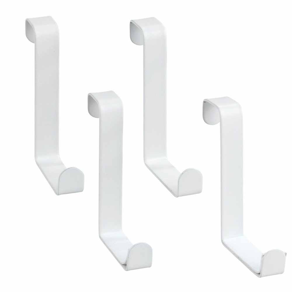 Κρεμαστράκια Πόρτας (Σετ 4τμχ) Wenko White Matte 23545100