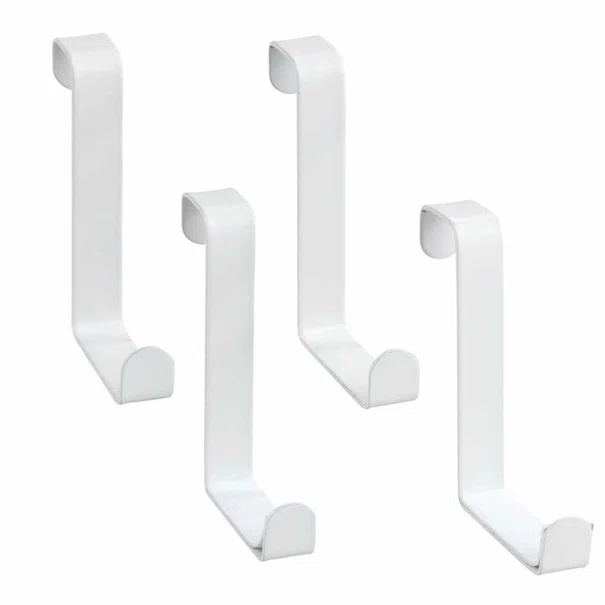 Κρεμαστράκια Πόρτας (Σετ 4τμχ) Wenko White Matte 23545100