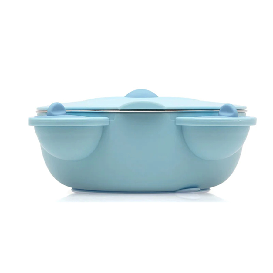 Φαγητοδοχείο με Χωρίσματα 450Ml (16X8X19) Kiokids Blue Bear 3539 Παιδικά Είδη Φαγητού & Αξεσουάρ Σερβιρίσματος Φαγητοδοχεία Bento Box Spitishop