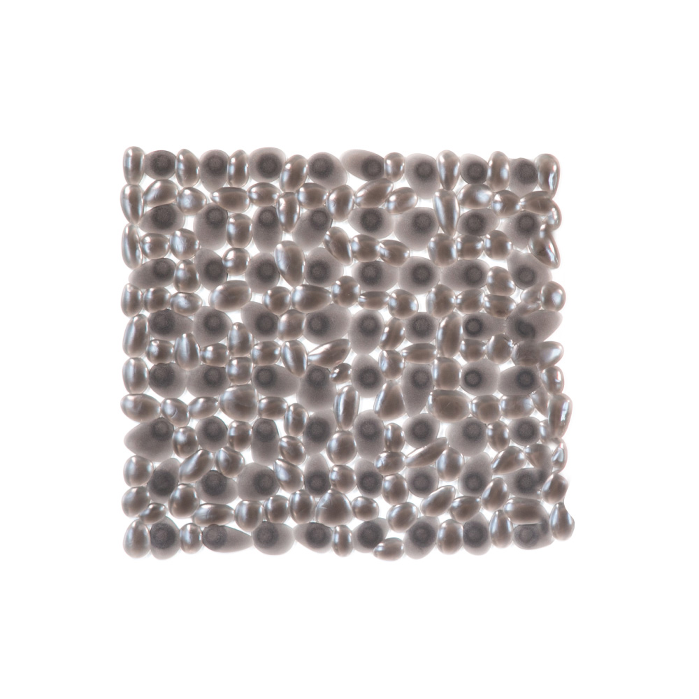 Αντιολισθητικό Πατάκι Ντουζιέρας (54x54) Octopus Riverstone Διάφανο Μαύρο 00236.003