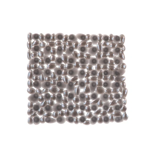 Αντιολισθητικό Πατάκι Ντουζιέρας (54x54) Octopus Riverstone Διάφανο Μαύρο 00236.003