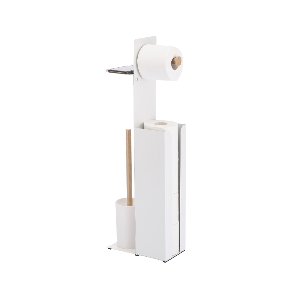 Σταντ Για Χαρτί Υγείας + Πιγκάλ Spirella White 07490.002